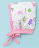 Child World Interlock Knit Cap With Sea Life Print Pink - Diameter 11.5 cm