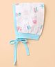 Child World Interlock Knit Cap With Sea Life Print Light Blue - Diameter 11.5 cm