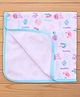 Child World Terry Knit Towel With Sea Life Print L 84 x B 57 cm - Turquoise