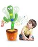 SANISHTH Singing Talking Recording Dancing Cactus Toy Best for 1,2,3 Years Baby for talking toy - Green and Brown Color