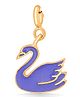 Nipura 925 Sterling Silver Purple Swan Charm Pendant