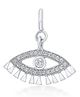 Nipura 925 Sterling Silver Zircon Eye Charm Pendant