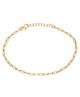 Nipura 925 Sterling Silver Golden Chic Chain Bracelet-2.61g