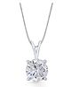 Nipura 925 Sterling Sliver Zircon Solitaire Classic Pendant
