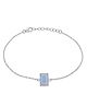 Nipura Elegant 925 Sterling Silver Blue Enamel Bracelet