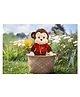 Natkhat  Monkey Dress-Red Animal - Length 40 cm