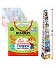 Majestic Book Club My First Learning Tower Number I 10 Durable Stacking & Nesting Blocks + 1 Board Book for Early Learning I 4-in-1 Fun and Educational Toy for Toddlers Age 2+ I by Majestic Book Club