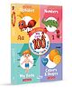 Majestic Book Club  My First Learning Flashcards for Kids Age 3+ I 100 Illustrated Flashcards I Alphabet, Numbers, My Body, Shapes & Colours I Fun Educational Toy & Birthday Gift for Boys and Girls