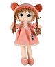 Natkhat Cute Bunny Dress Doll-Peach Height 45 cm