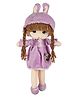 Natkhat Cute Bunny Dress Doll-Purple Height 45 cm