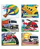 Transport Shaped Board Books I Board Books for Children Age 1+ I Set of 6 Books (12 Pages in each book) I Picture Book for Kids I Beautiful Illustrations I Set 2 - English