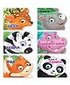 Wild Animals Shaped Board Books I Board Books for Children Age 1+ I Set of 6 Books (12 Pages in each book) I Picture Book for Kids I Beautiful Illustrations I Set 2 - English