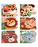 Wild Animals Shaped Board Books I Board Books for Children Age 1+ I Set of 6 Books (12 Pages in each book) I Picture Book for Kids I Beautiful Illustrations I Set 1 - English