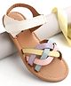Pine Kids Velcro Closure Sandals - White