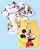 Babyhug Disney Single Jersey Knit Sleeveless T-Shirt & Twoffer Shirt With Mickey Mouse Graphics - Multicolor