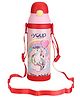 Youp Stainless Steel Pink and Red Color Unicorn theme Kids Insulated Sipper Bottle WINNER - 500 ml