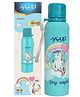 Youp Stainless steel blue color Unicorn kids water bottle OCEAN  - 750 ml