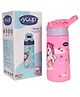 Youp Stainless steel insulated Pink and Purple color panda theme kids anti-dust sipper bottle TINKLER - 400 ml