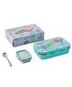 Youp stainless steel aqua blue color kids lunch box Interval - 500 ml
