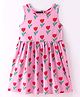 Tiara Cotton Spandex Sleeveless Floral Printed Dress - Pink