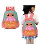 Bembika School Bag The Perfect Children Backpack and School Bags For Kids Compact Stylish Backpack For Kids Exceptional-Quality Kids Kindergarten Backpack and Travel Backpack- (Owl|Peach) Height 11 Inches