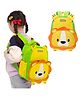 Bembika School Bag The Perfect Children Backpack and School Bags For Kids Compact Stylish Backpack For Kids Exceptional-Quality Kids Kindergarten Backpack and Travel Backpack- (Lion|Green) Height 11 Inches