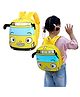 Bembika 10 Inches School Bag The Perfect Children Backpack For Kids Compact Stylish Backpack For Kids Exceptional-Quality Kids Kindergarten Backpack and Travel Backpack- (Car|Yellow)