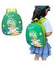Bembika School Bag The Perfect Children Backpack and School Bags For Kids Compact Stylish Backpack For Kids Exceptional-Quality Kids  Kindergarten Backpack and Travel Backpack- (Small Dinosaur|Green) Height 10 Inches