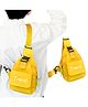 Bembika Kids Shoulder Bag - Compact and Stylish Children Sling Bag, Coin Purse Waist Backpack With Crossbody Shoulder Bag Design, Sling Bag Daypack Travling & Hiking Chest Bag-(YellowTrend)