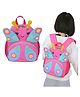 Bembika School Bag The Perfect Children Backpack and School Bags For Kids Compact Stylish Backpack For Kids Exceptional-Quality Kids Kindergarten Backpack and Travel Backpack- (Butterfly|Rose Red) Height 10 Inches
