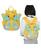 Bembika School Bag The Perfect Children Backpack and School Bags For Kids Compact Stylish Backpack For Kids Exceptional-Quality Kids Kindergarten Backpack and Travel Backpack- (Butterfly|Yellow) Height 10 Inches