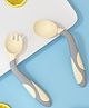 Bembika 360 Degree Bendable Baby Self Feeding Spoons with BPA Free material Gum Friendly Spoon For Baby Feeding Baby Self Feeding Spoon-Off-White