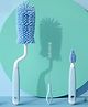 Bembika Baby Bottle Brushes: The Ultimate Bottle Brush Set For Your Baby Feeding Bottle Brush And Nipple Cleaner Brush Needs Sky Blue Set of 3
