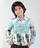Taffykids Half Sleeves Abstract Printed Shirt - Multi Colour