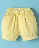 Wonderchild Solid Pocket Detailed Corduroy Shorts - Lime