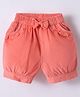 Wonderchild Solid Pocket Detailed Corduroy Shorts - Peach