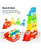 Ratnas 3 in 1 Train Stacker & Pull Along Toy - Multicolor