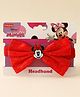 Babyhug Disney Headband With Minnie Mouse Bow Applique Free Size - Red