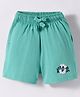 Doreme Single Jersey Knit Above Knee Length Shorts With Amore Print - Mint