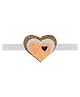 Aye Candy Tricolour Heart Detailed Hair Band - Orange White & Green