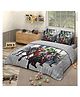 Marvel by Sassoon  Marvel Avengers Digital Printed Cotton Bedsheet with 2 Pillow Covers in 300TC (Grey)