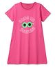 Luke and Lilly Cotton Knit Half Sleeves Bring Me Sunshine Coolers Printed Knee Length Nighty - Pink