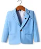 Rikidoos Full Sleeves Textured Blazer - Light Blue