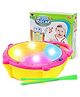 NEGOCIO Baby Toys Musical Flash Drum With Light And Sticks - Colour May Vary