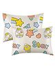 Filymore Super Soft Brushed Microfiber Cotton Pillow Cover - Space (Cream and Orange)