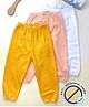 COCOON ORGANICS Cotton Terry Pack Of 3 Solid Pajamas - Yellow Peach & White