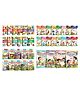 My first all in one Picture book collection, Copy to colour, Moral Stories & Writing Letters with activities : Colouring book for toddlers, Learning story book, Story book for kids | Pack of 42 books