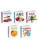 Educational board books for babies : ABC, Numbers, Fruits, Birds and Transport - My First Cute Board Book, Toddler educational picture books, Pocket-sized kids educational books | Pack of 5 Books