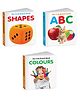 My First Board Book All In One Learning Book For Children - ABC, Colours and Shapes : Pocket-sized kids educational books, Toddler learning books set, First library books for babies | Pack of 3 Books