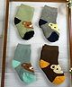 Ziory Pair Of 4 Bear Designed Socks - Multi Colour